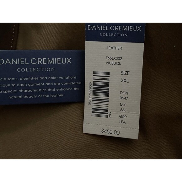 Daniel Cremieux Signature Collection Genuine Leather Jacket Size XXL -Worn Once! - Picture 7 of 7